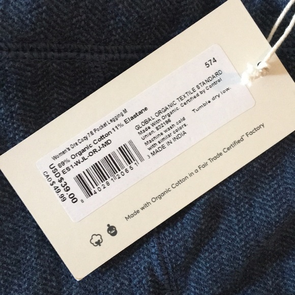 NWT ORGANIC LEGGINGS - Picture 2 of 8
